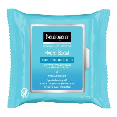 Neutrogena Hydro Boost Aqua čisticí utěrky, 25 ks