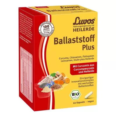 Luvos Healing Clay Organic Fiber Plus Kapsle, 60 ks