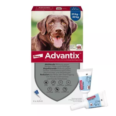 Advantix Spot-on roztok pro psy 25 - 40 kg, 4X4,0 ml