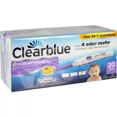 CLEARBLUE Ovulační test pokročilý &amp; digitální, 20 ks