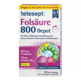 TETESEPT Kyselina listová 800 depotních tablet, 60 ks