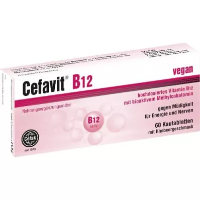 CEFAVIT B12 žvýkací tablety, 60 ks