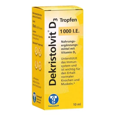 Dekristolvit D3 1 000 IU kapek, 10 ml