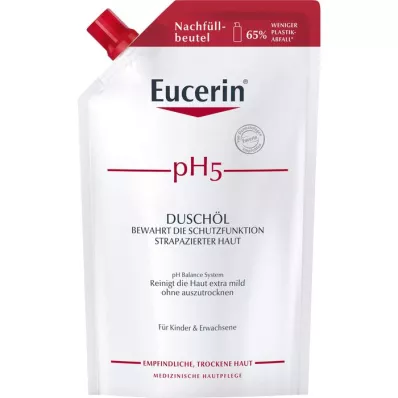 EUCERIN Náplň sprchového oleje pH5 pro citlivou pokožku, 400 ml