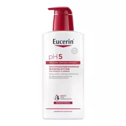 EUCERIN pH5 Mycí mléko pro citlivou pleť s pumpičkou, 400 ml