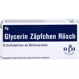 GLYCERIN ZÄPFCHEN Rösch 2 g proti zácpě, 10 ks