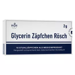 GLYCERIN ZÄPFCHEN Rösch 2 g proti zácpě, 10 ks