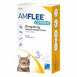 AMFLEE combo 50/60mg Perorální roztok pro kočky, 3 ks