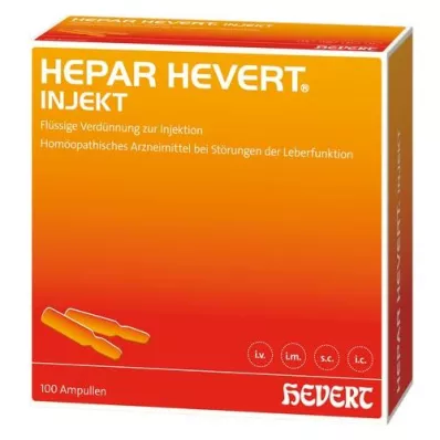 HEPAR HEVERT injekční ampule, 100X2 ml