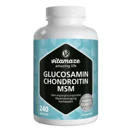 GLUCOSAMIN CHONDROITIN MSM Vitamin C kapsle, 240 kapslí