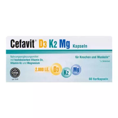 Cefavit D3 K2 Mg tvrdé tobolky, 60 ks