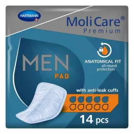 MOLICARE Premium MEN Podložka 5 kapek, 14 ks