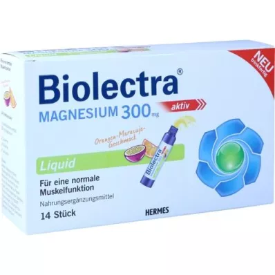 BIOLECTRA Hořčík 300 mg tekutý, 14 ks