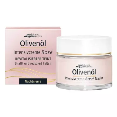 Olivový olej Intenzivní krém Růžový noční krém, 50 ml