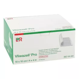 Vliwazell Pro superabsorb.compress sterilní 10x10 cm, 10 ks
