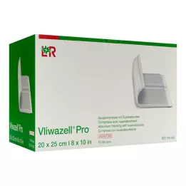 Vliwazell Pro superabsorb.compress sterilní 20x25 cm, 10 ks