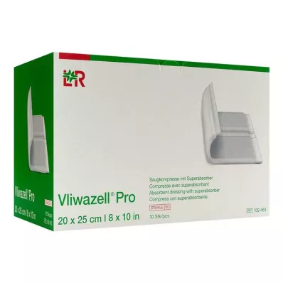 Vliwazell Pro superabsorb.compress sterilní 20x25 cm, 10 ks