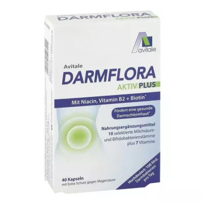 Střevní flóra Active Plus 100 miliard bakterií + 7 vitamínů, 40 tablet
