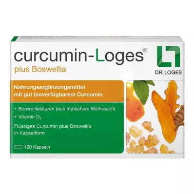 Kapsle Curcumin-Loges plus Boswellia, 120 kusů