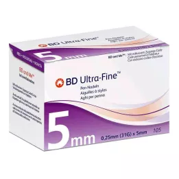 BD ULTRA-FINE Jehly do pera 5 mm 31 G 0,25 mm, 105 ks