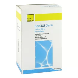 CALCI D3-Denk 1 000 mg/880 I.U. Šumivé tablety, 120 ks