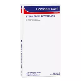 HANSAPOR sterilní obvaz na rány 10x20 cm, 3 ks