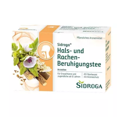 Sidroga čajový filtrační sáček na zklidnění krku a krku, 20X1,75 g