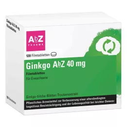 GINKGO AbZ 40 mg potahované tablety, 120 ks