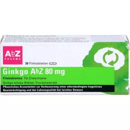 GINKGO AbZ 80 mg potahované tablety, 30 ks