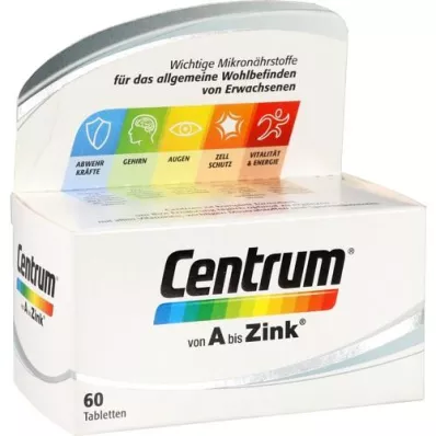 CENTRUM A-Zinc tablety, 60 ks