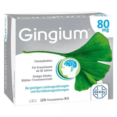 Gingium 80 mg potahované tablety, 120 ks