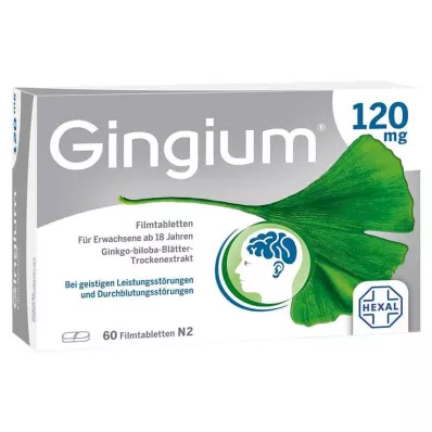 Gingium 120 mg potahované tablety, 60 ks