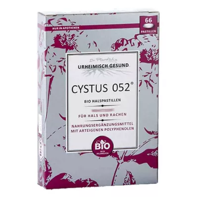 CYSTUS 052 bio pastilky do krku, 66 ks