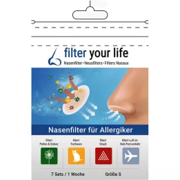 FILTER YOUR LIFE Nosní filtr pro alergiky, velikost S, 7X2 ks