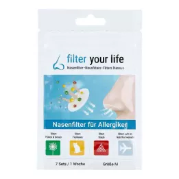 FILTER YOUR LIFE Nosní filtr pro alergiky velikost M, 7X2 ks