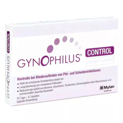 GYNOPHILUS CONTROL Vaginální tablety, 6 ks