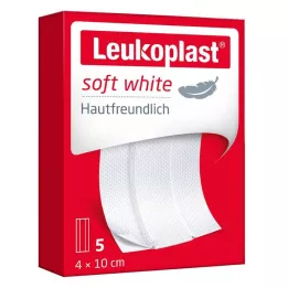 LEUKOPLAST měkká bílá sádra 4x10 cm, 5 ks