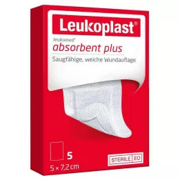LEUKOPLAST Sterilní obvaz na rány Leukomed 5x7,2 cm, 5 ks