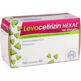 LEVOCETIRIZIN HEXAL pro alergie 5 mg potahované tablety, 100 ks