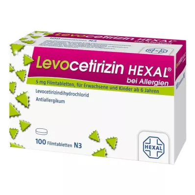 Levocetirizin Hexal na alergie 5 mg potahované tablety, 100 tablet