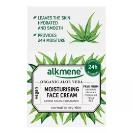 ALKMENE Organický hydratační krém na obličej s aloe vera, 50 ml
