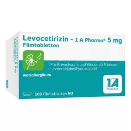 LEVOCETIRIZIN-1A Pharma 5 mg potahované tablety, 100 kapslí