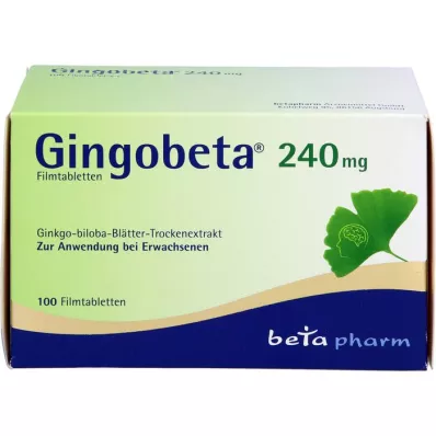 GINGOBETA 240 mg potahované tablety, 100 ks