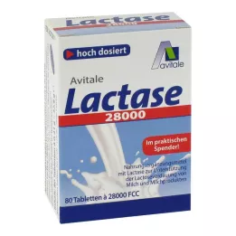 LACTASE 28 000 FCC Tablety v dávkovači, 80 ks