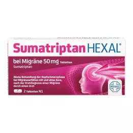 SUMATRIPTAN HEXAL pro migrénu 50 mg tablety, 2 ks