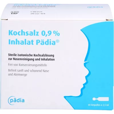 KOCHSALZ 0,9% inhalační ampule Paedia, 60X2,5 ml