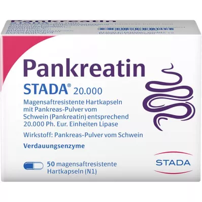 PANKREATIN STADA 20 000 tvrdých enterických tobolek, 50 ks
