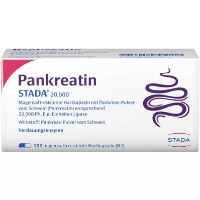 PANKREATIN STADA 20 000 tvrdých enterických tobolek, 100 ks