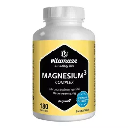 MAGNESIUM 350 mg komplex citrát/oxid/uhlík.vegan, 180 ks