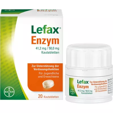 LEFAX Enzymové žvýkací tablety, 20 ks